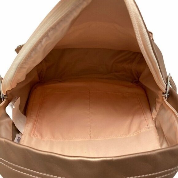 NEW Eastpak Orbit Sleek'r Backpack Pink Leather - Picture 7 of 12